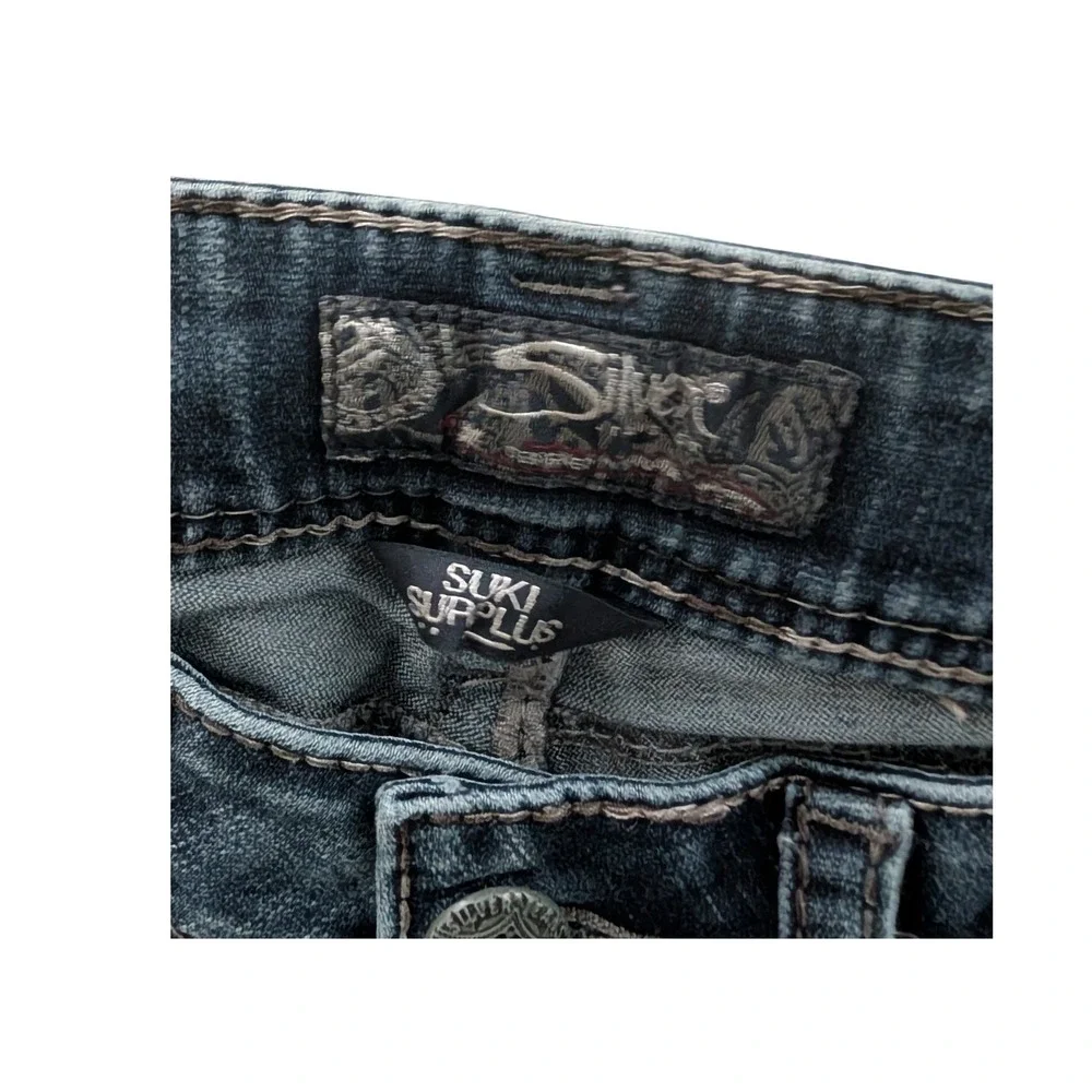 Silver Jeans Co Suki Surplus Dark Wash Bootcut Jeans W28 L30‎ Contrast Stitch